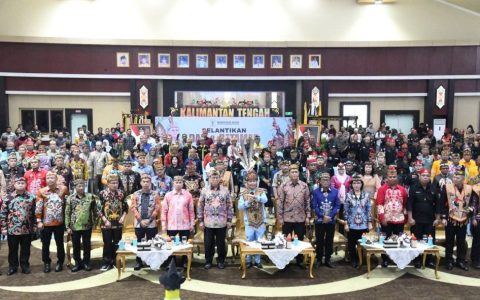 Gubernur Agustiar Sabran Lantik DAD 8 Kabupaten/Kota dan BATAMAD 4 Kabupaten