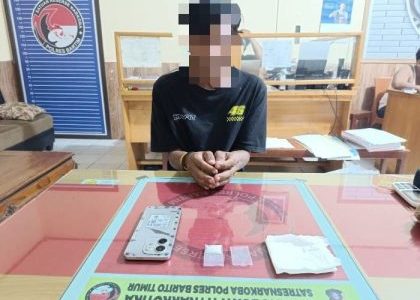 Pengedar Sabu Terjaring Polisi Sita Barang Bukti