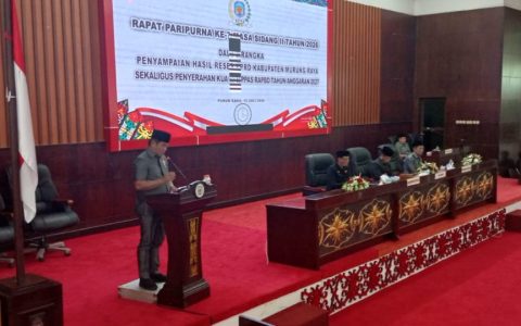 DPRD Murung Raya Terima Rancangan KUA-PPAS APBD 2027, Bahas Prioritas Pembangunan Daerah