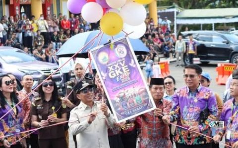 Bupati Heriyus Buka Sinode Umum XXV GKE Expo 2026 di Puruk Cahu