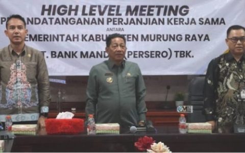 Pemkab Murung Raya Gandeng Bank Mandiri Permudah Pembayaran Pajak dan Retribusi Daerah