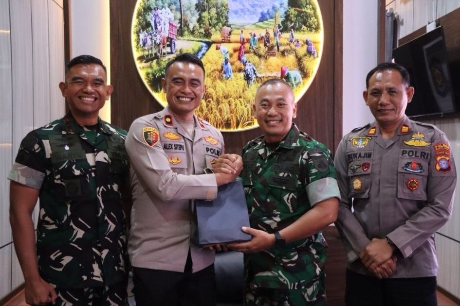 Sinergi TNI-Polri Makin Solid, Polres Bartim Terima Kunjungan Pimpinan TNI