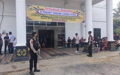 Jaga Kamtibmas, Polres Bartim Amankan Peresmian Resort GKE